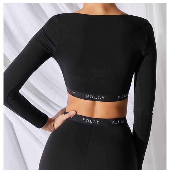 Oh Polly Long Story Short Long Sleeve Crop Top - Picture 4 of 11